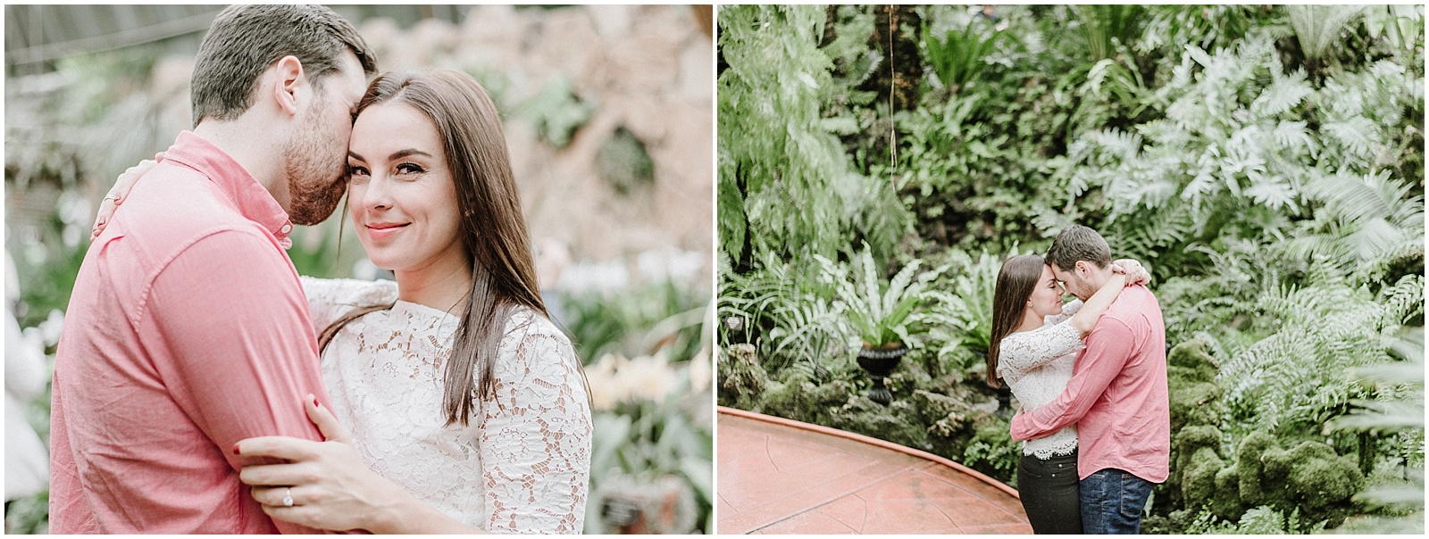 Lincoln Park Conservatory engagement photo session