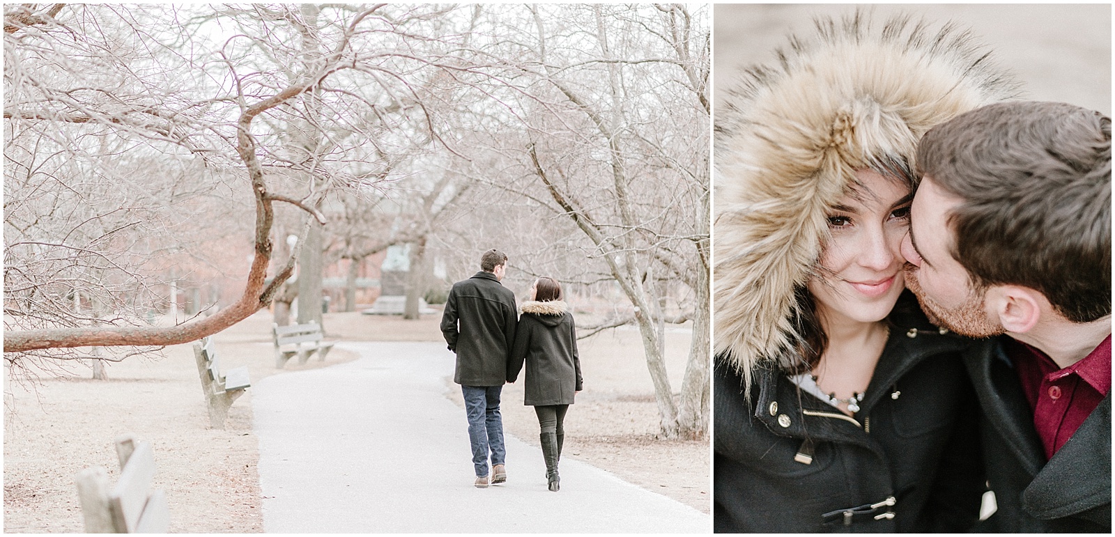 Engagement session walking in Lincoln Park Chicago