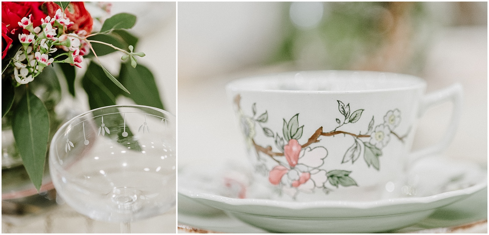 floral tea cup and saucer