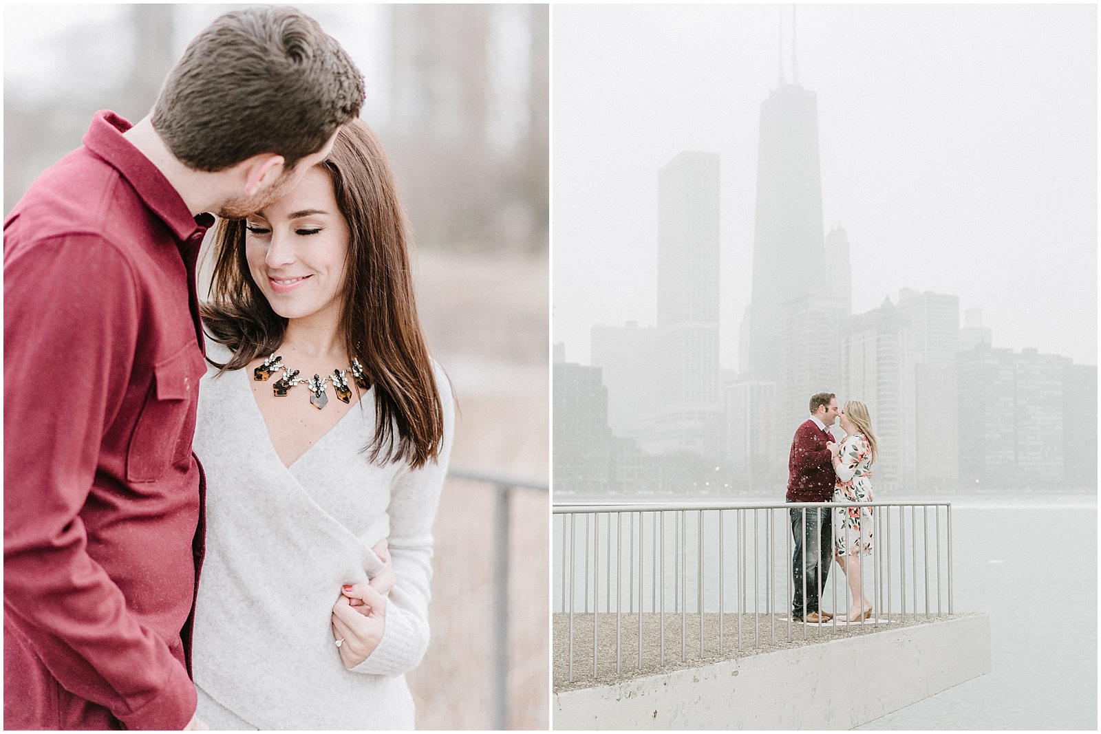 burgundy and grey engagement outfit inspiration