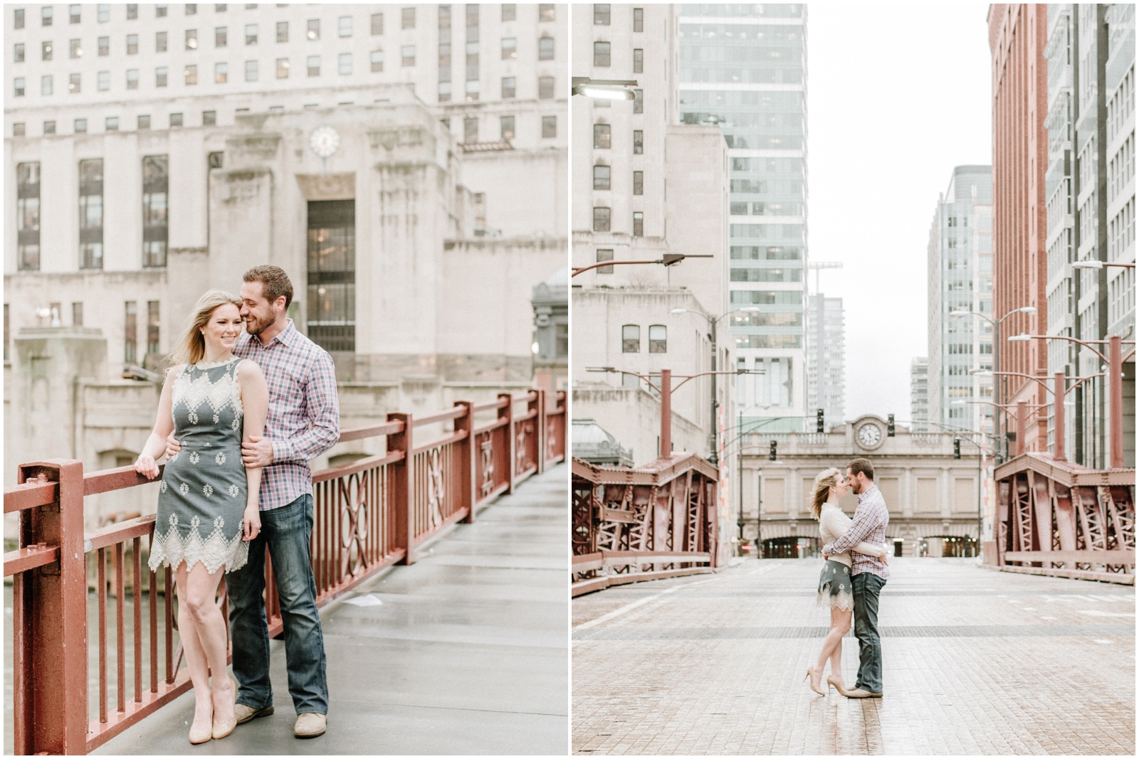 Engagement photo session downtown Chicago