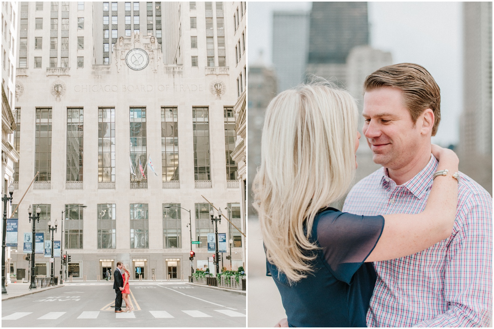 Engagement Session at Chicago Board of Trade