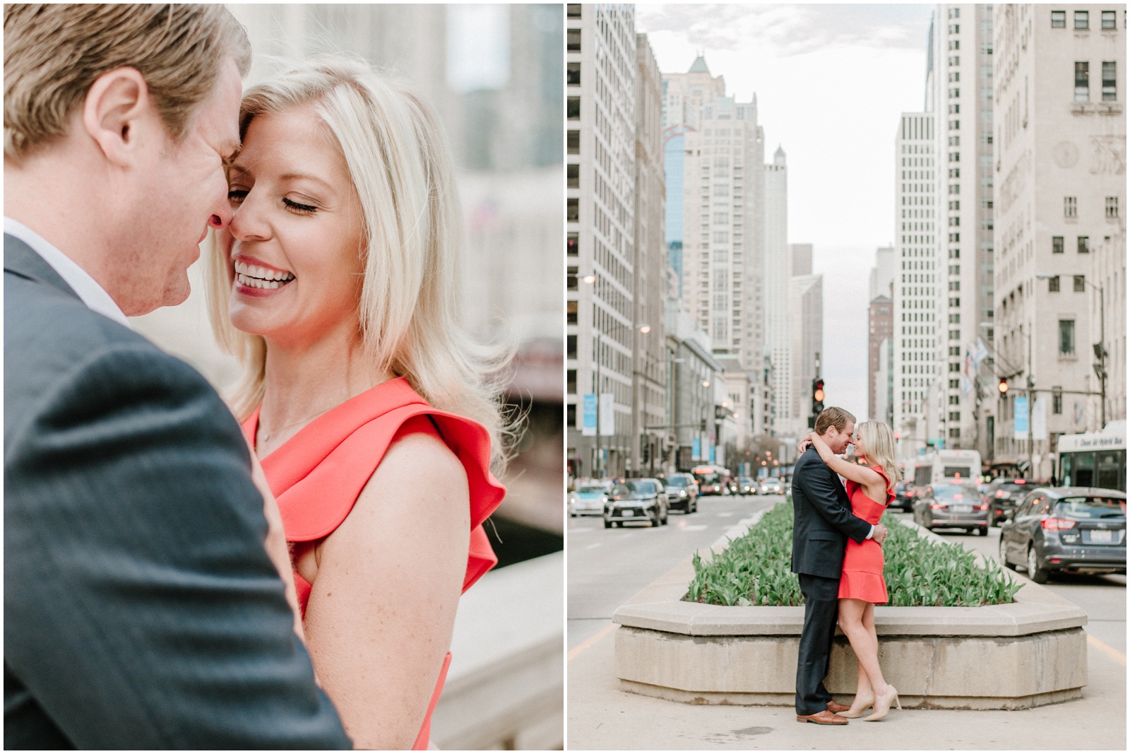 Red Dress for Engagement Session