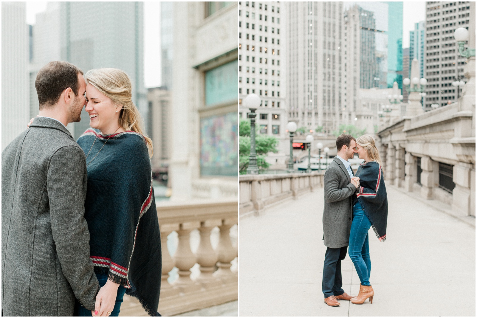 Engagement photos Chicago Riverwalk