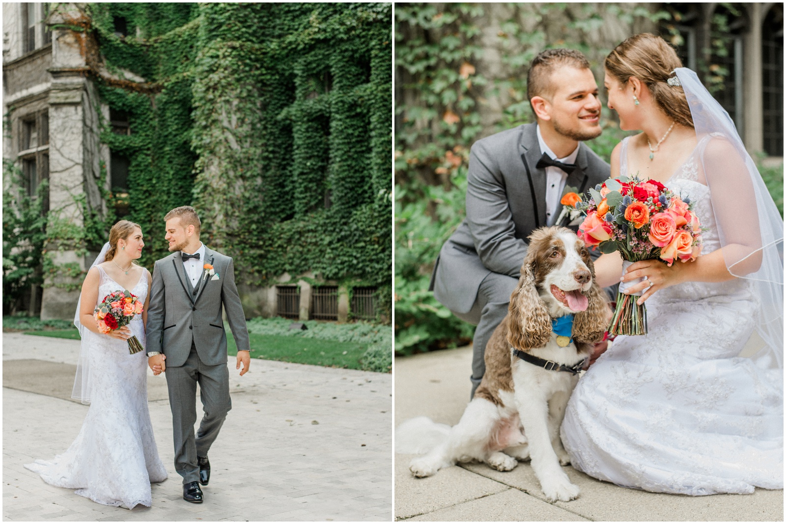 University of Chicago wedding with dog