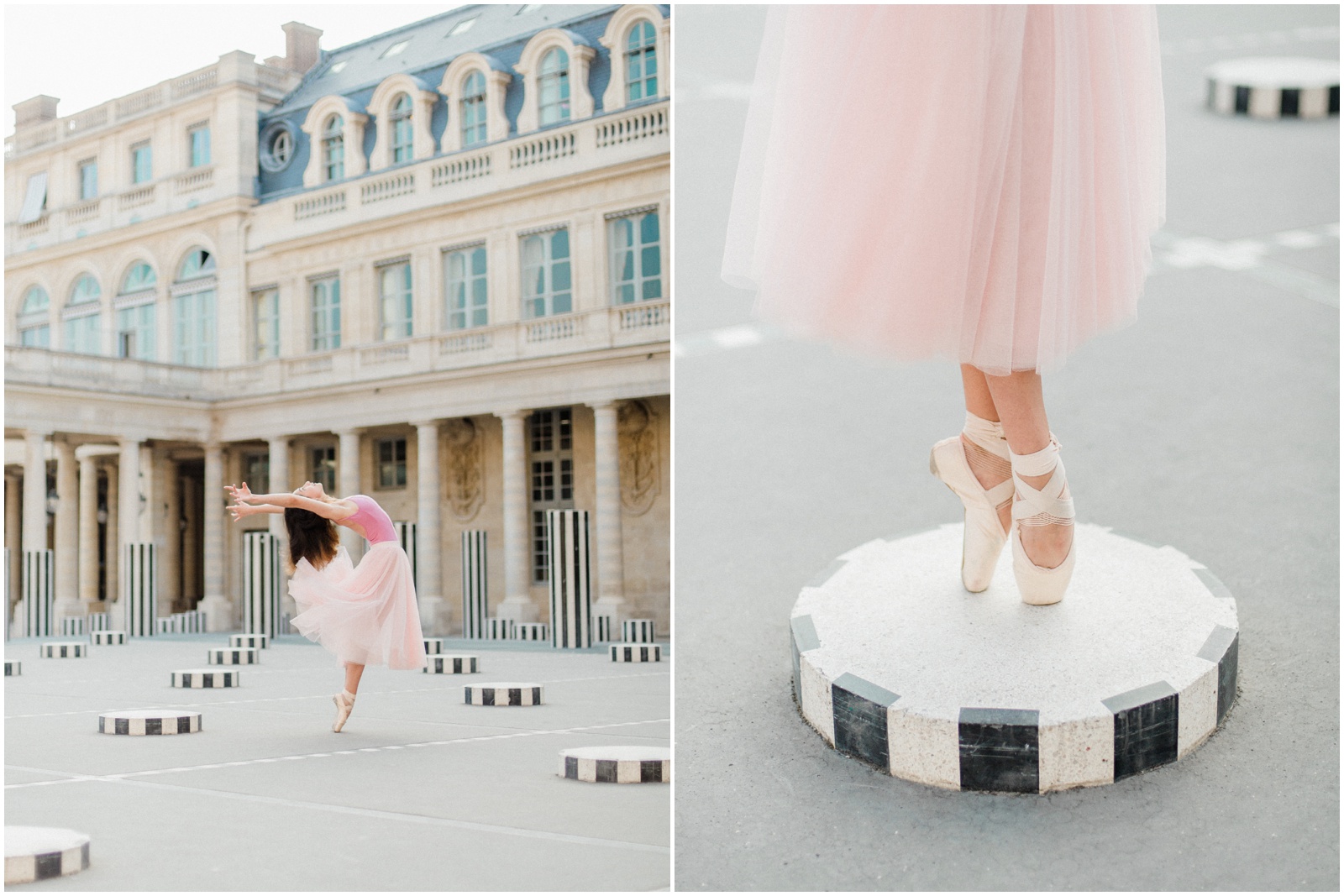 Paris ballerina in pink skirt