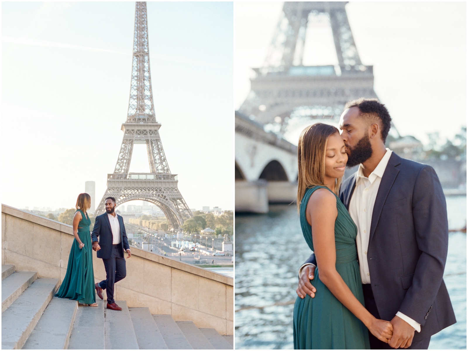Eiffel Tower engagement inspiration
