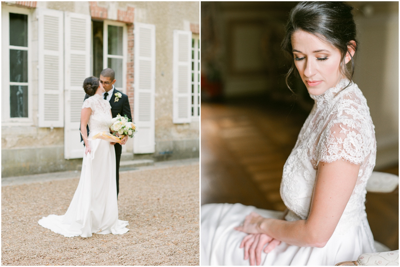 Elopement at a French chateau