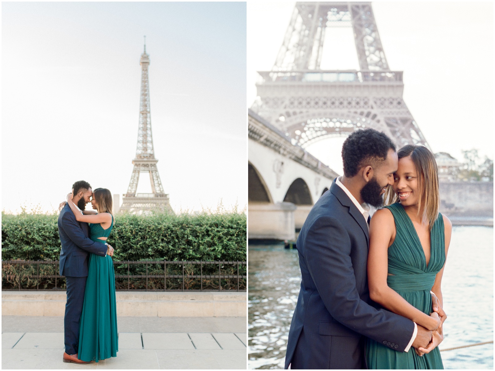 Engagement photography at the Eiffel Tower