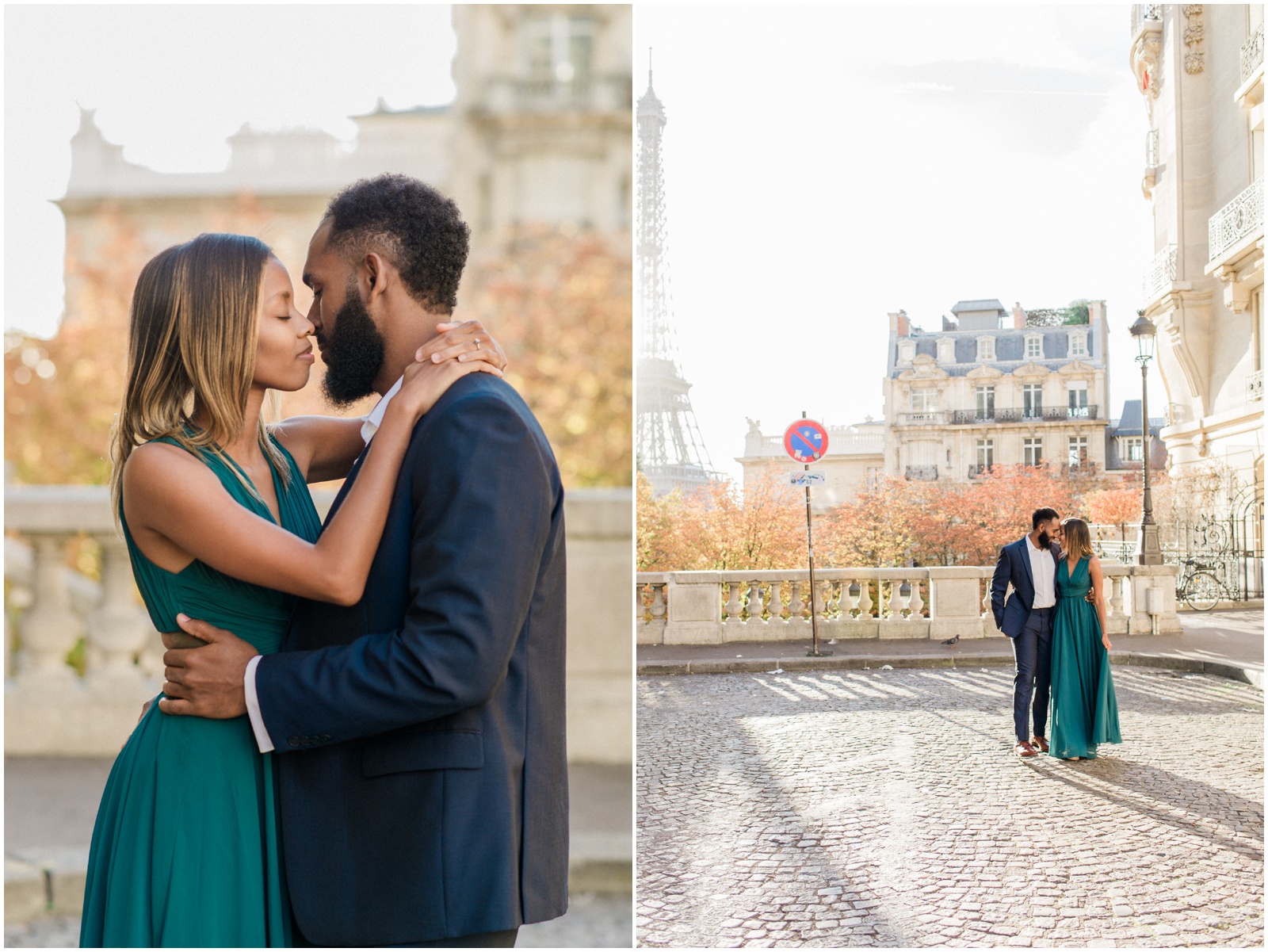 Engagement session in Paris in the Fall