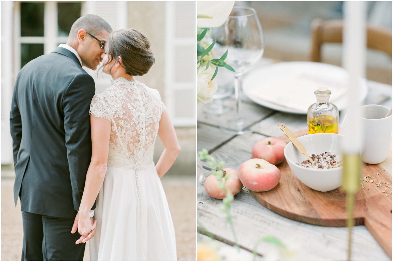 Intimate French chateau wedding