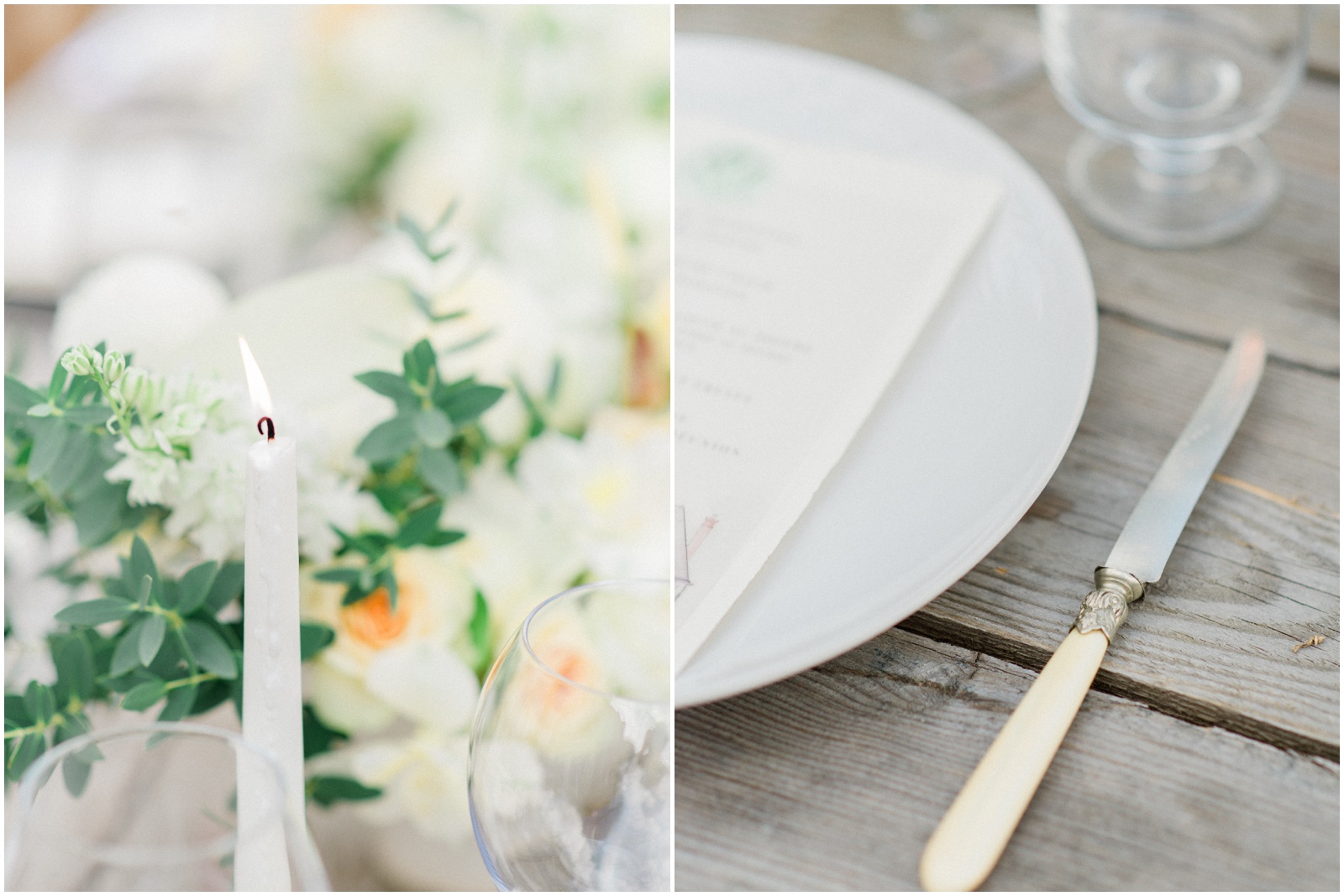 Simple fall wedding table ideas