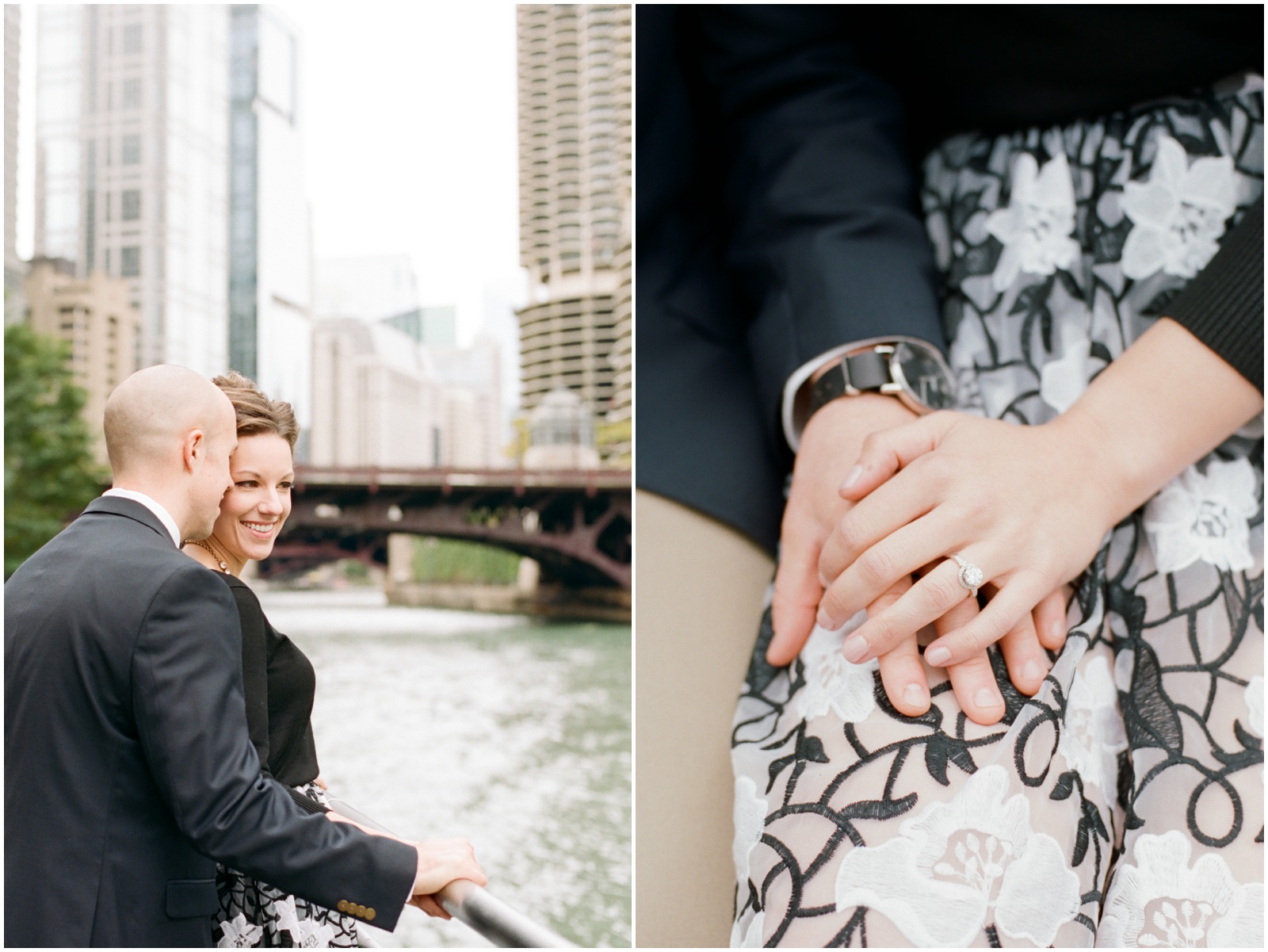 Engagement at the Chicago Riverwalk