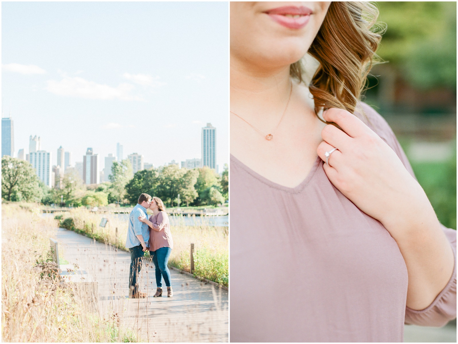 Lincoln Park fall engagement