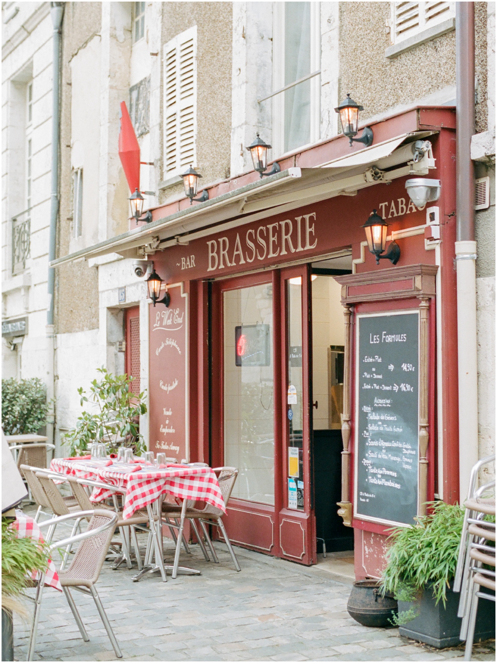 classic french brasserie in chartres france