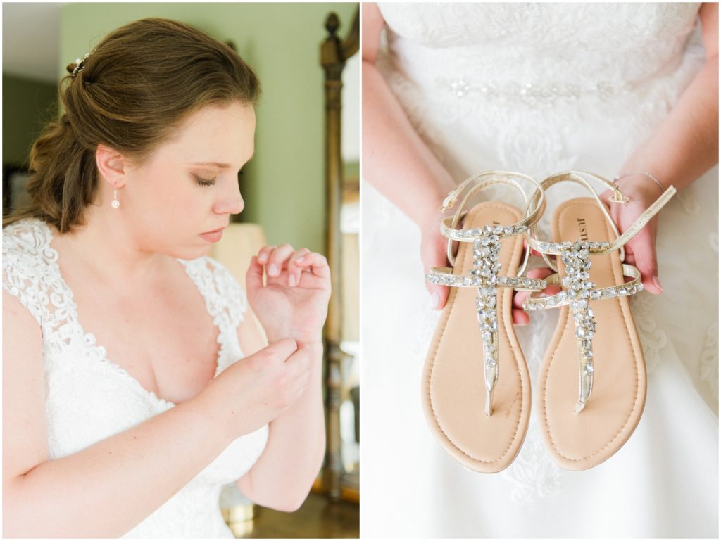 sparkle bridal sandals