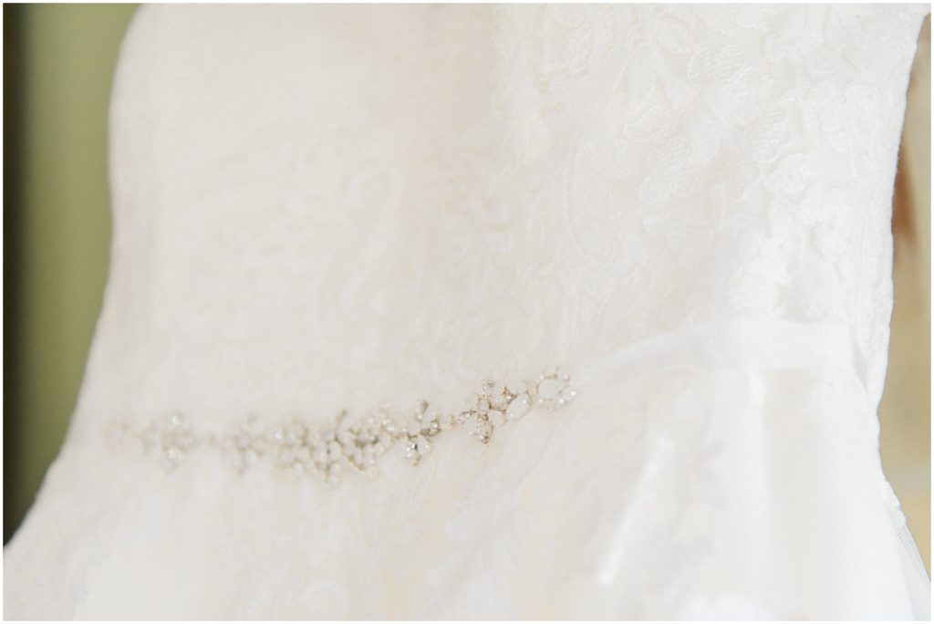simple sparkle belt for wedding dress