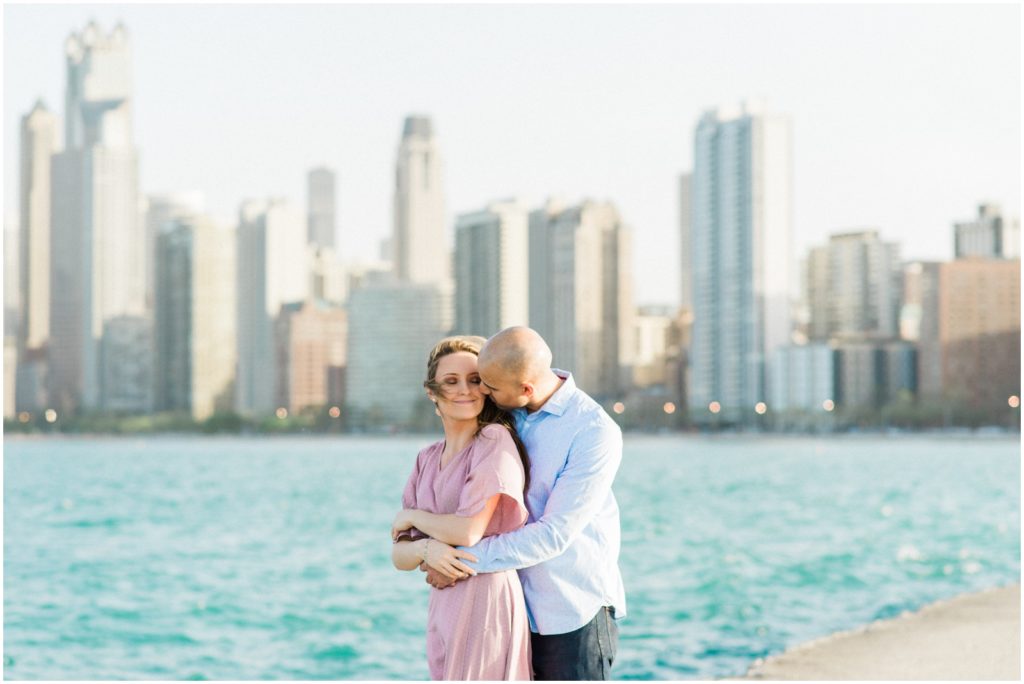 sunny summertime engagement in Chicago