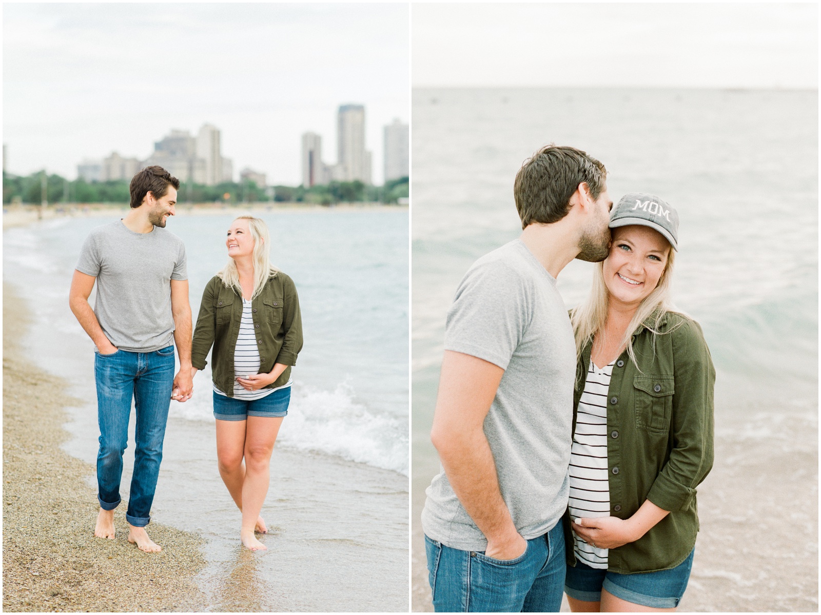 casual beach maternity session outfits