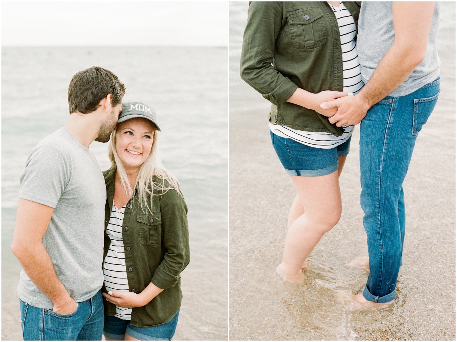 maternity session at the beach