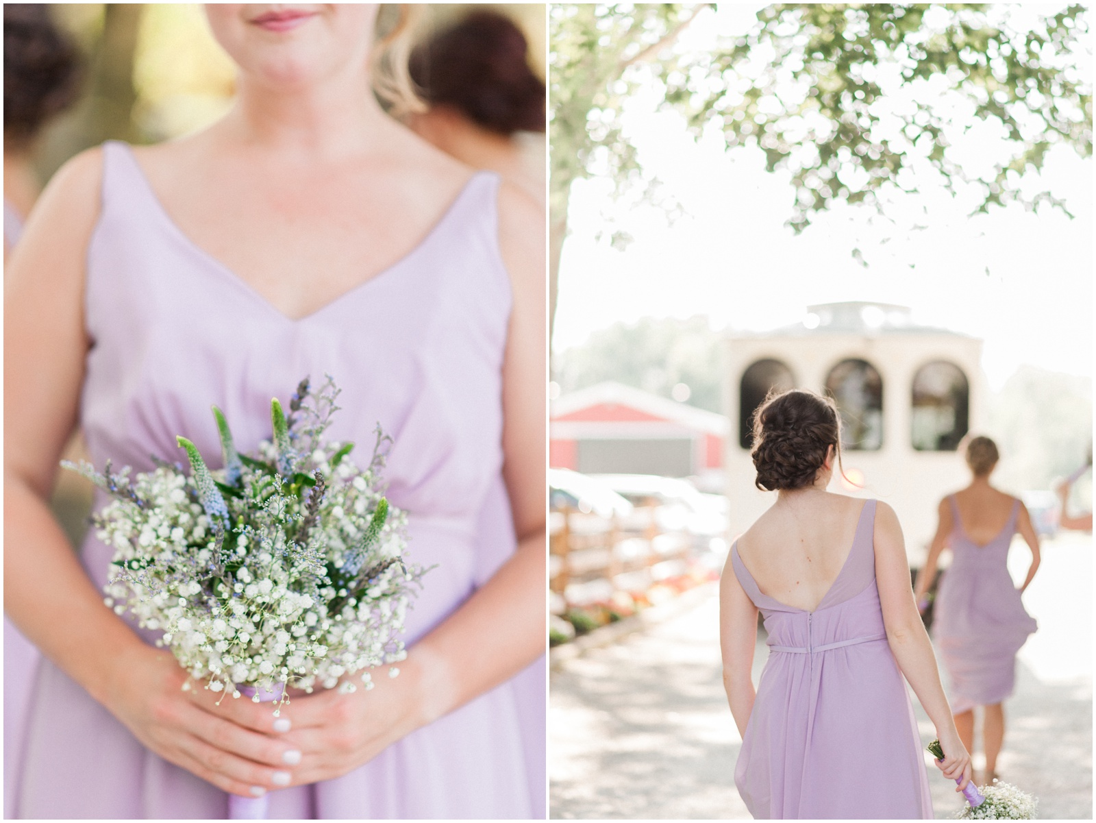 lavender bridesmaid bouquet for summer wedding