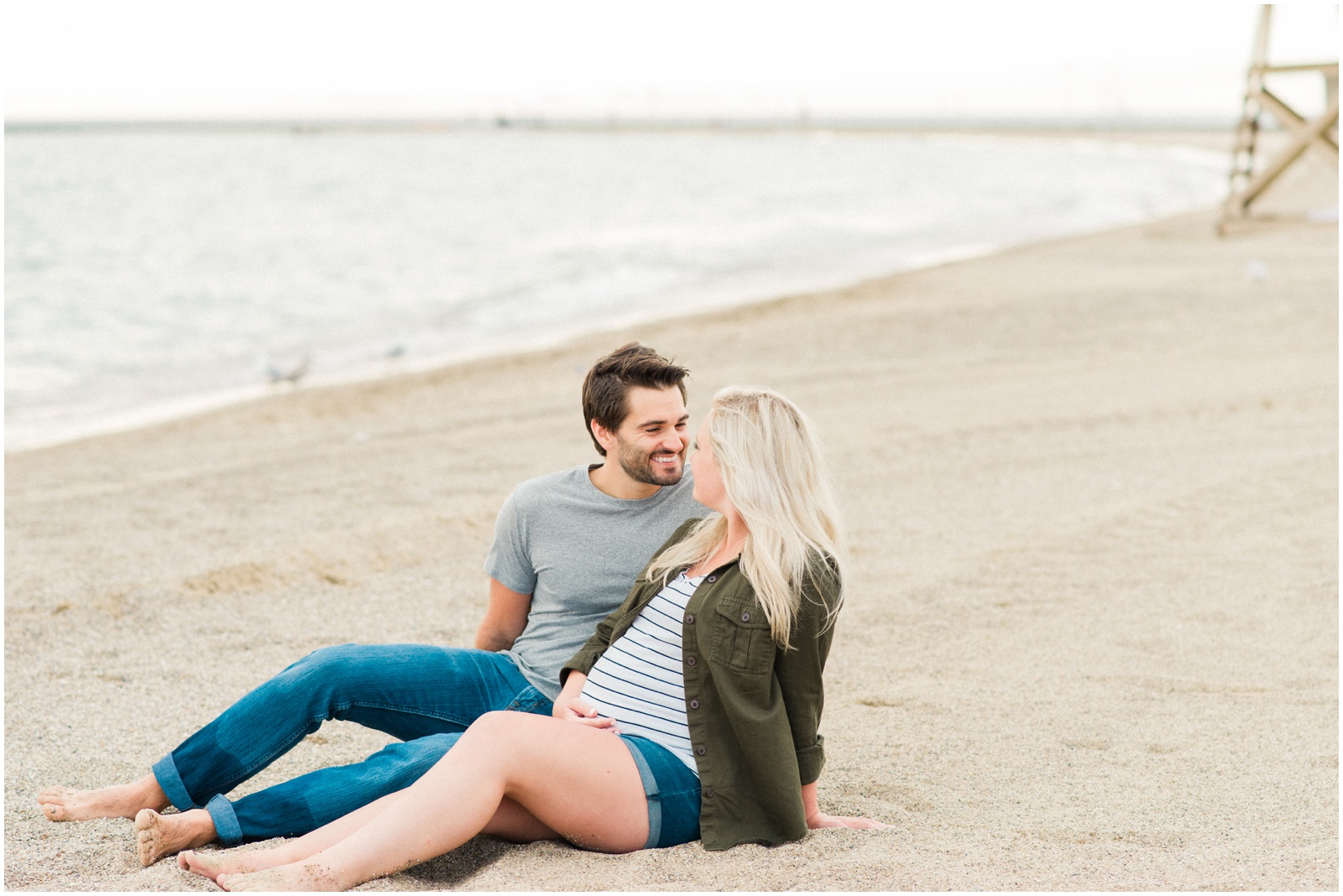 maternity session on a beach
