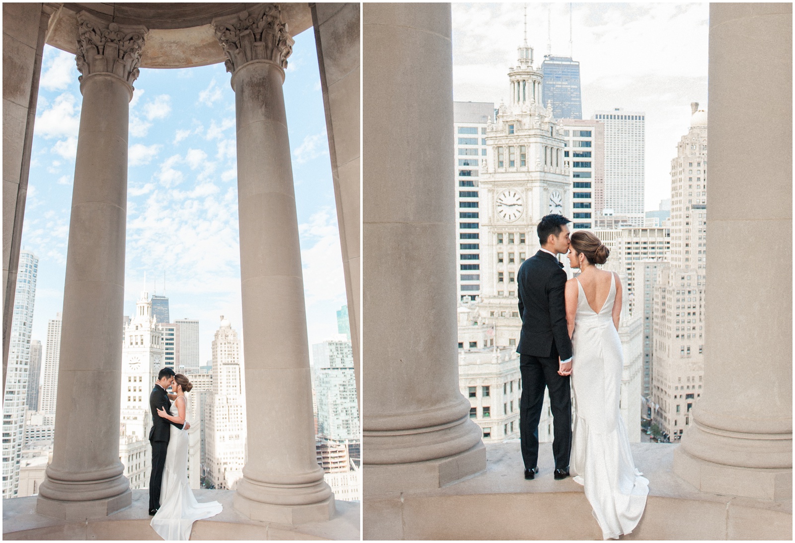 sleek modern wedding at londonhouse chicago