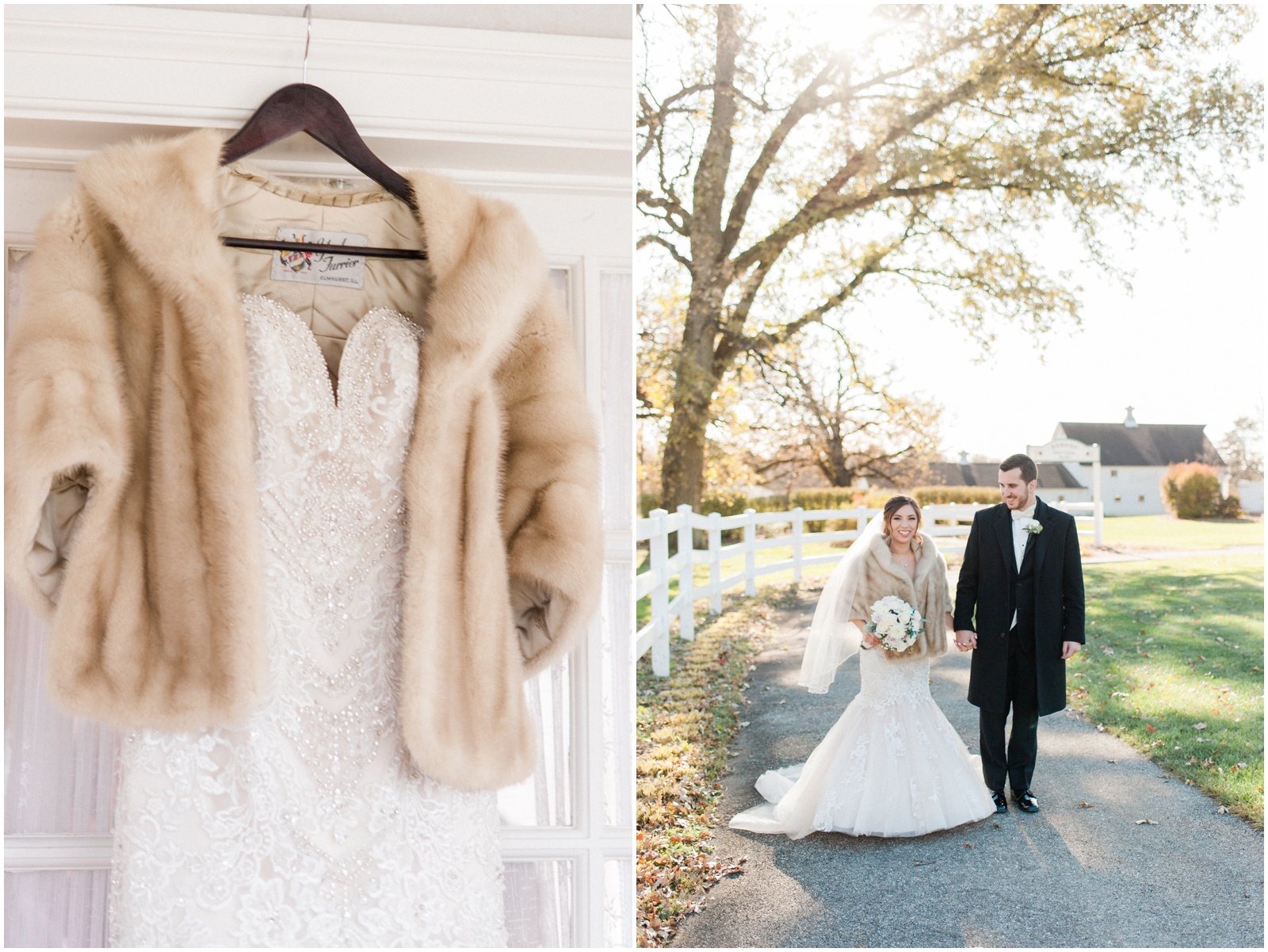fur wedding coat ideas