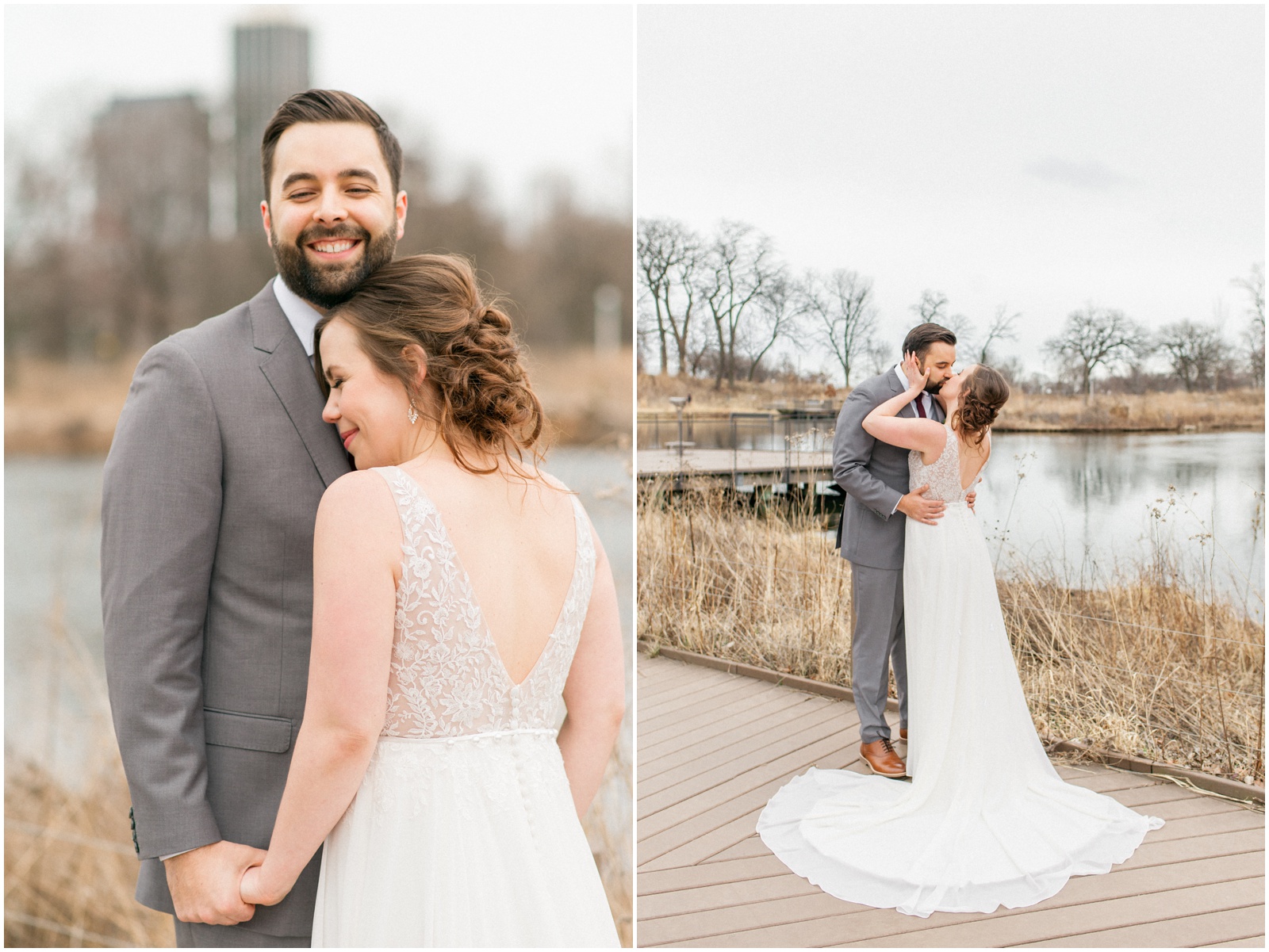 winter wedding chicago greenhouse loft