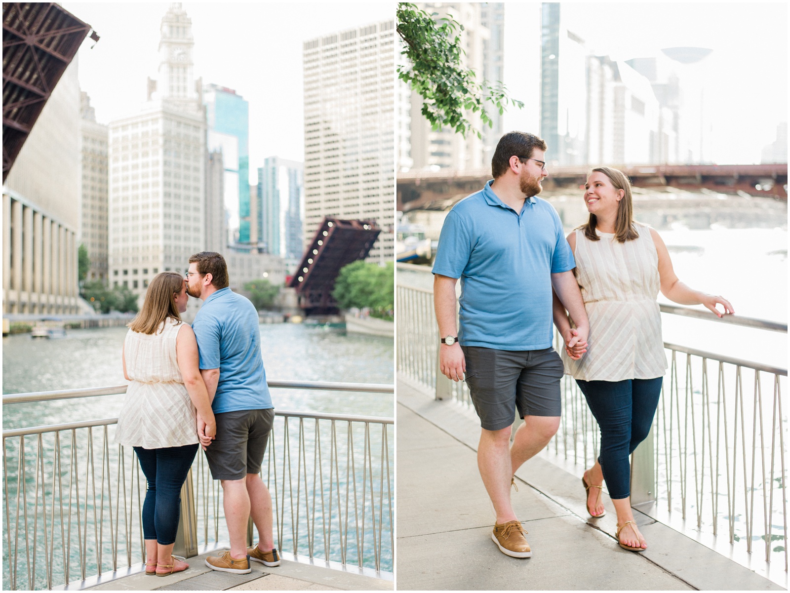 chicago river photo session