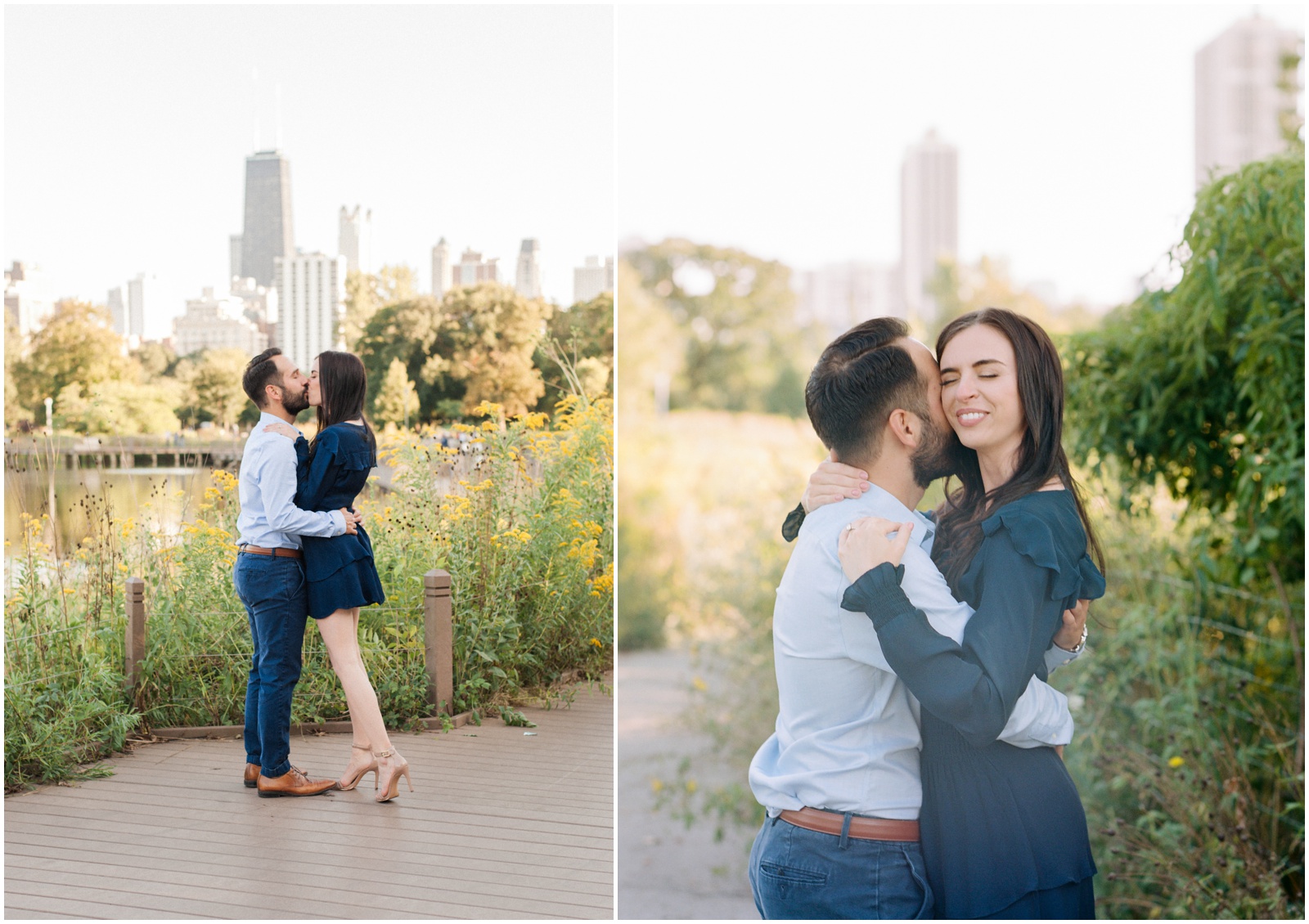 lincoln park fall engagement