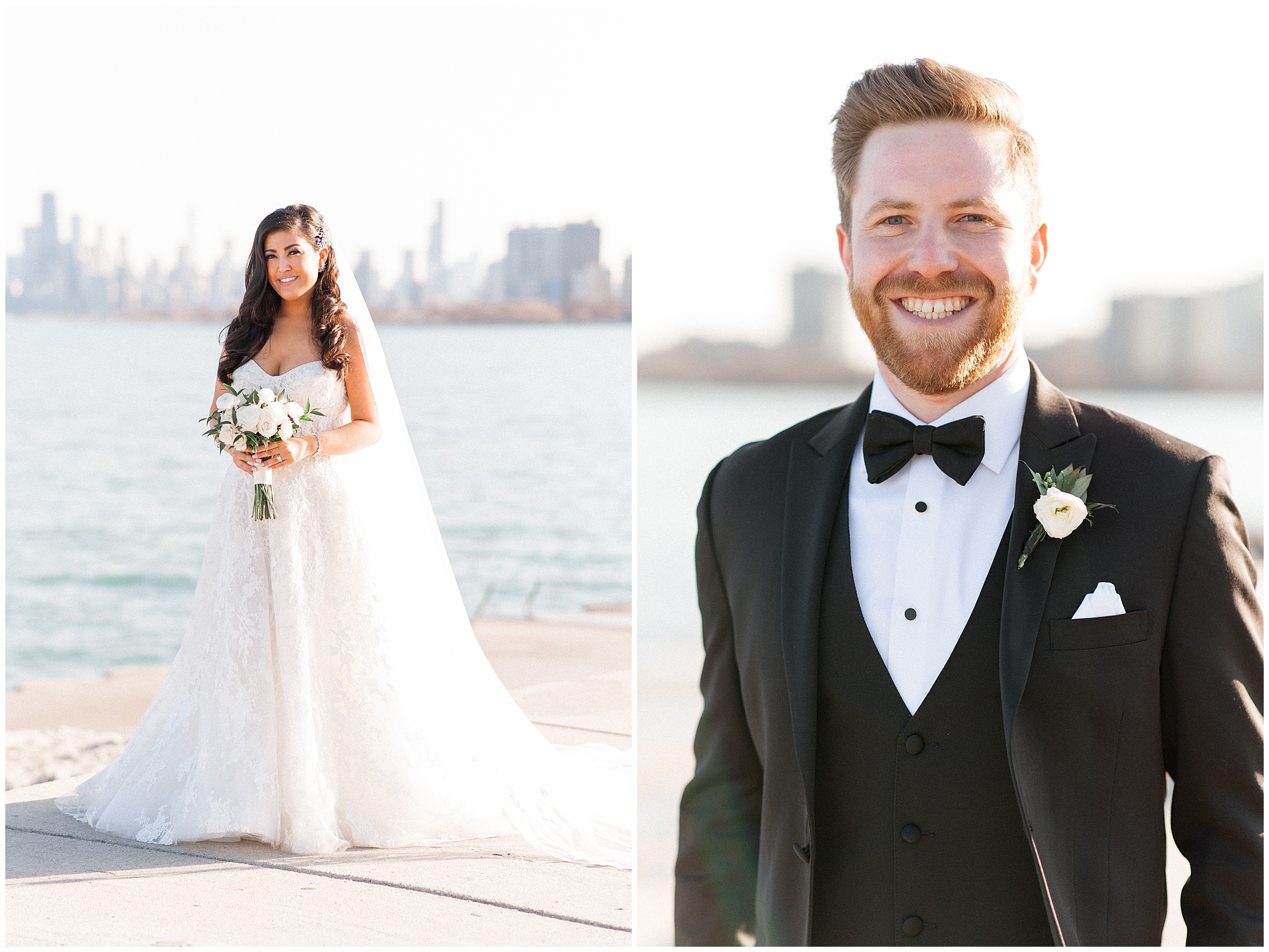 intimate wedding at montrose harbor in chicago