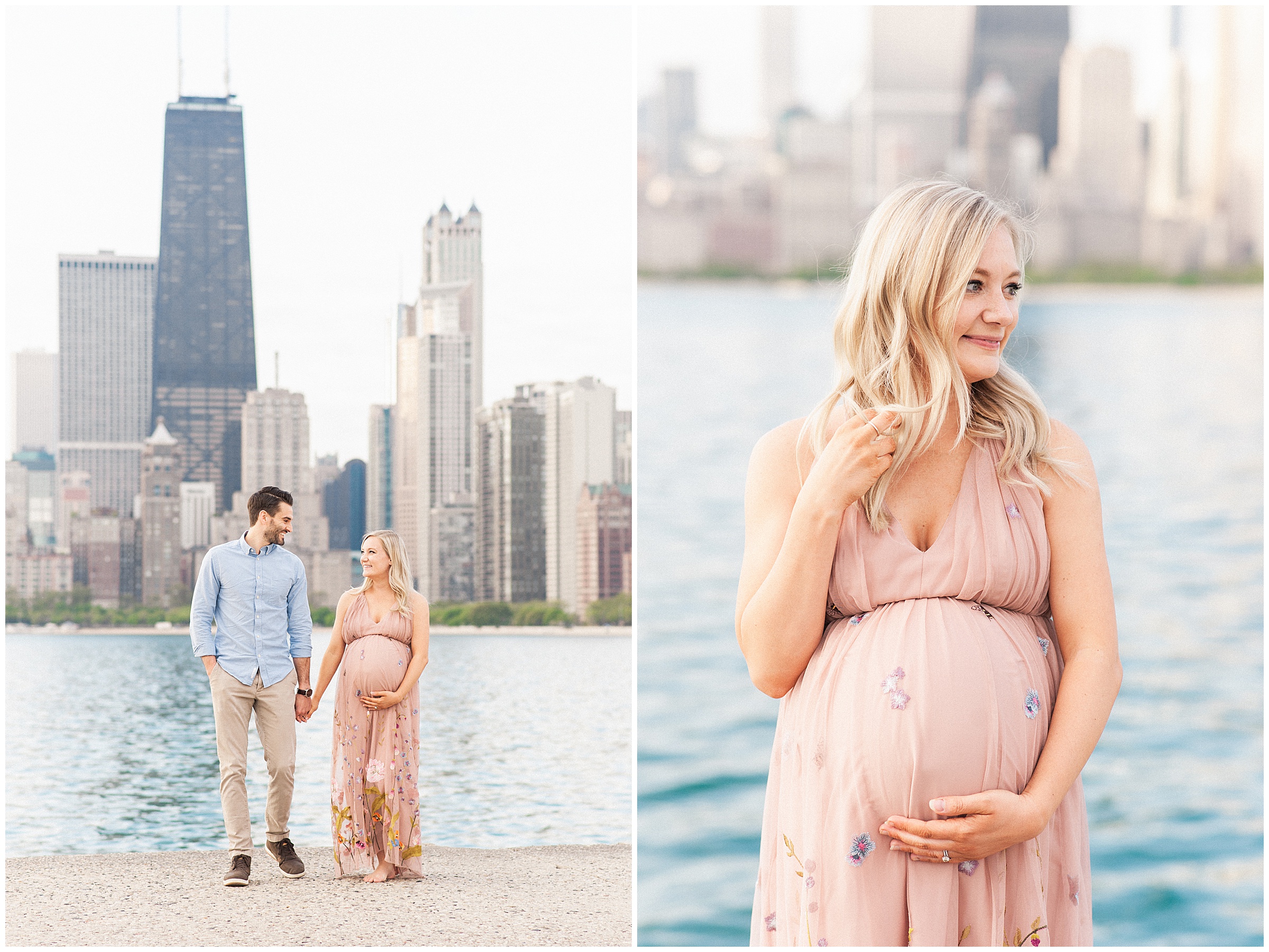summer maternity session chicago north avenue