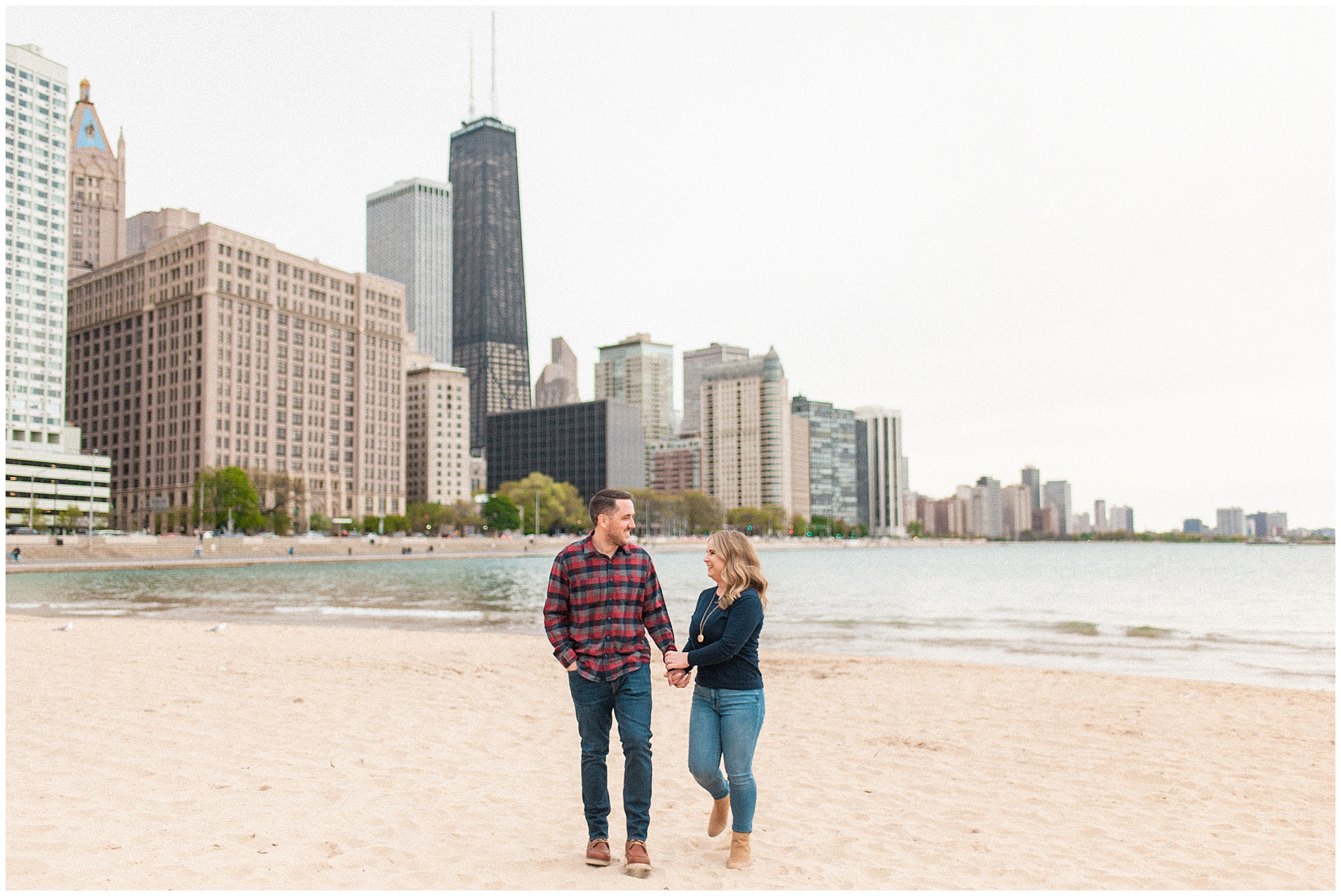 river north chicago engagement
