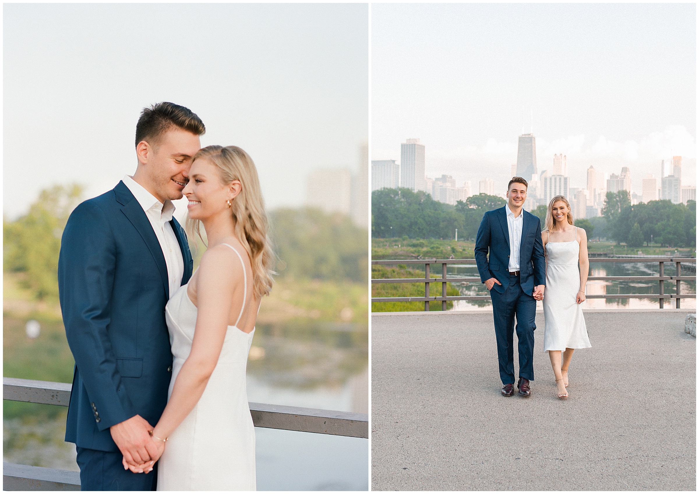 classic chicago engagement session