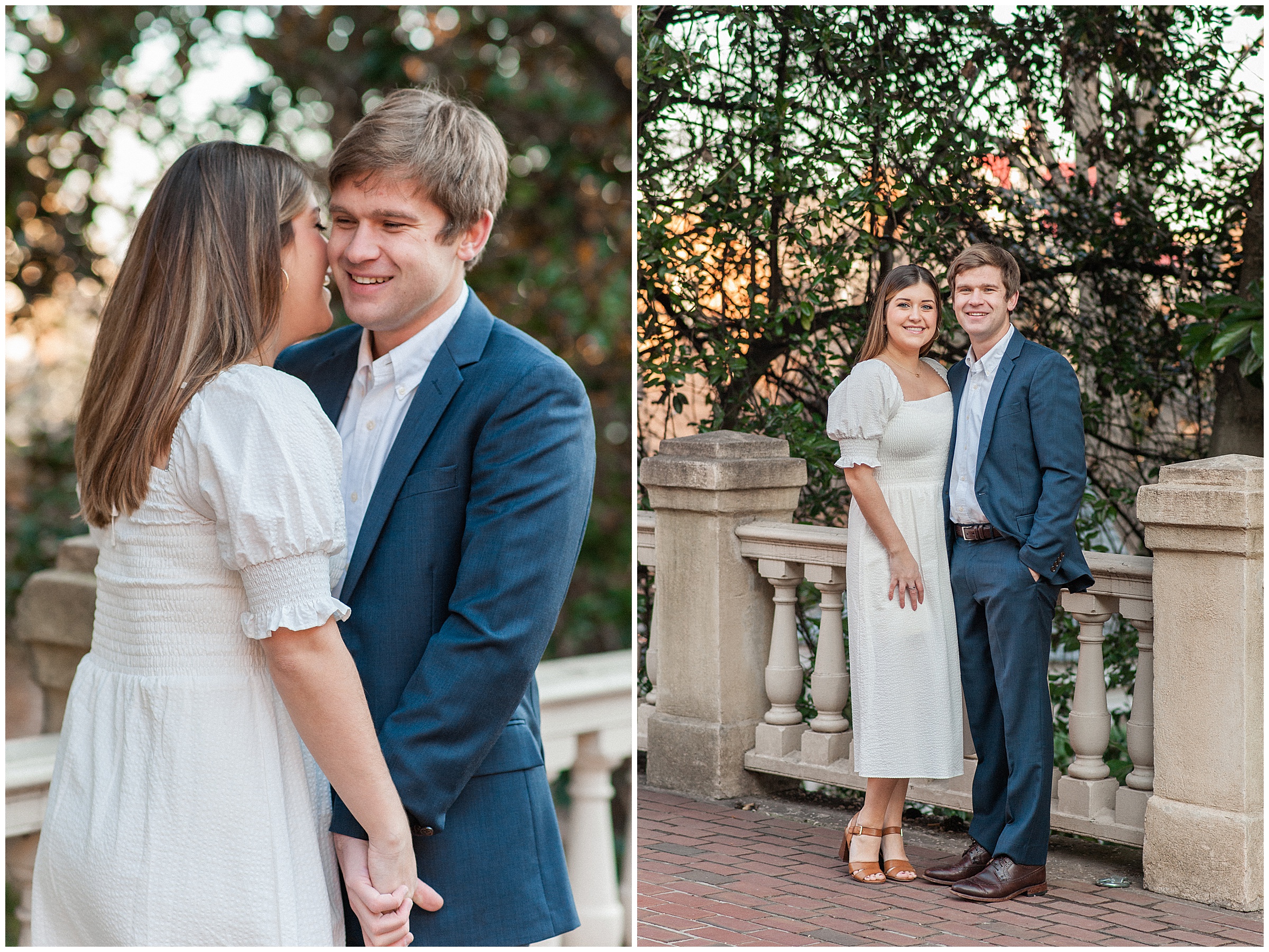 Engagement photos at Carlyle House in Alexandria