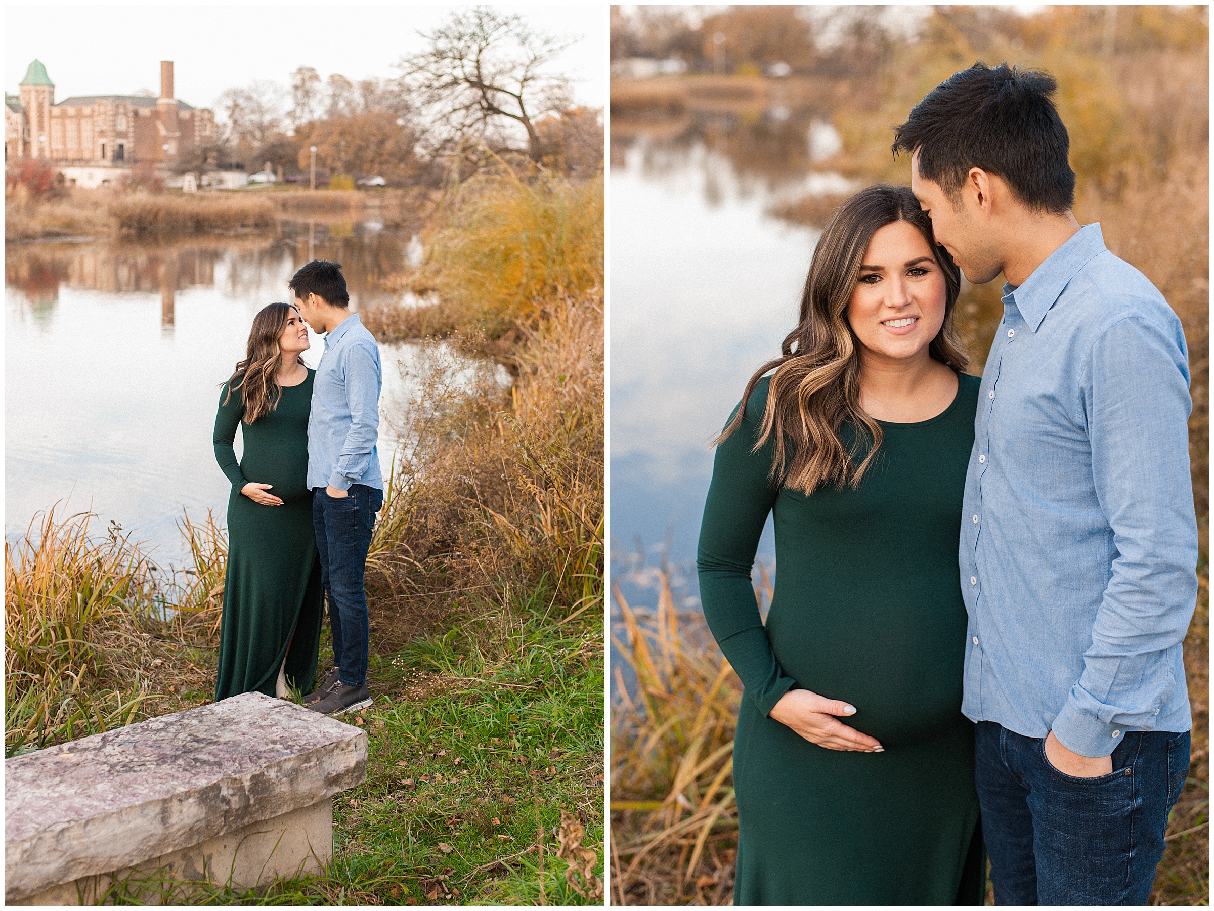 humboldt park lagoon maternity photos