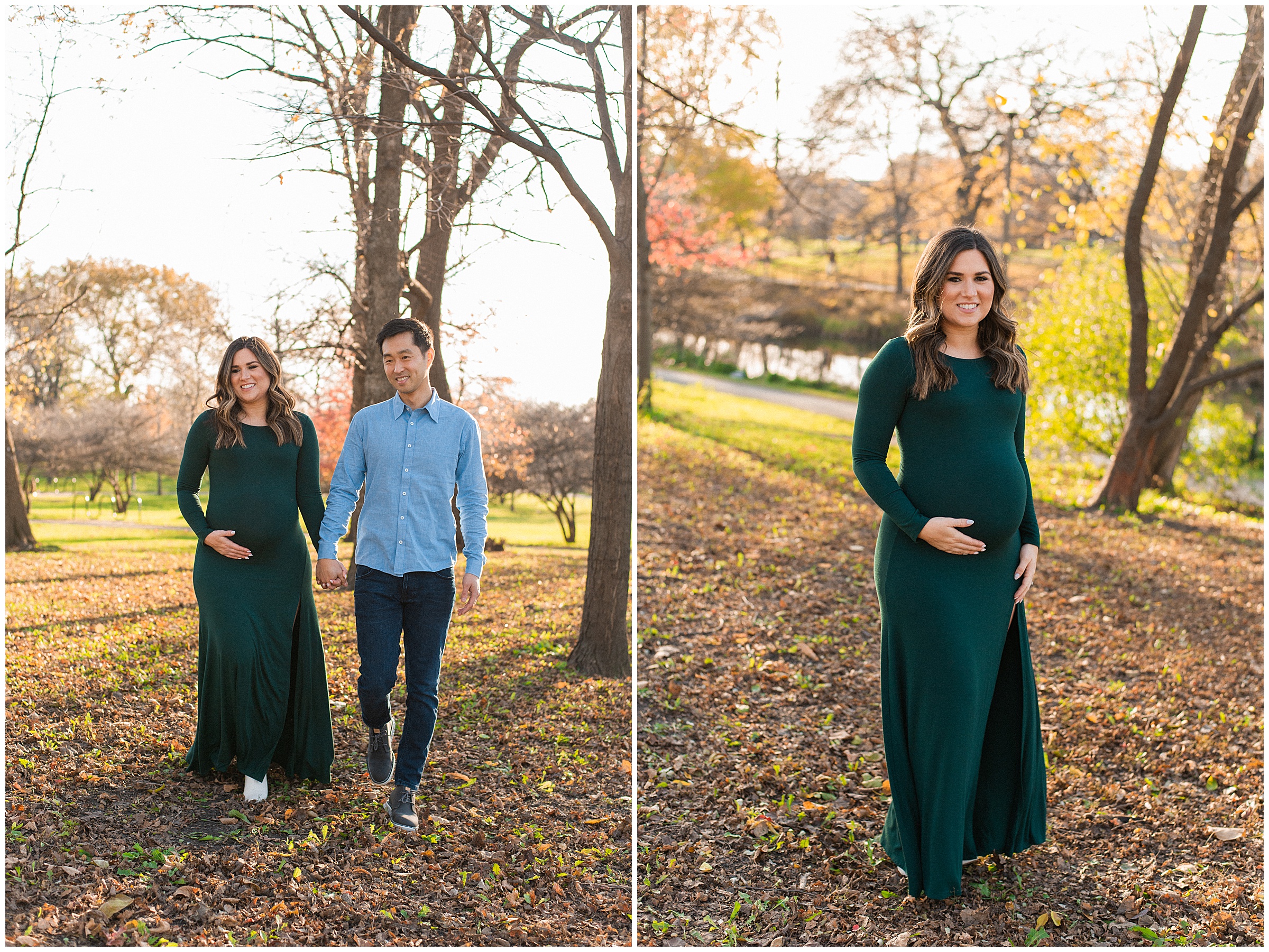 fall maternity session
