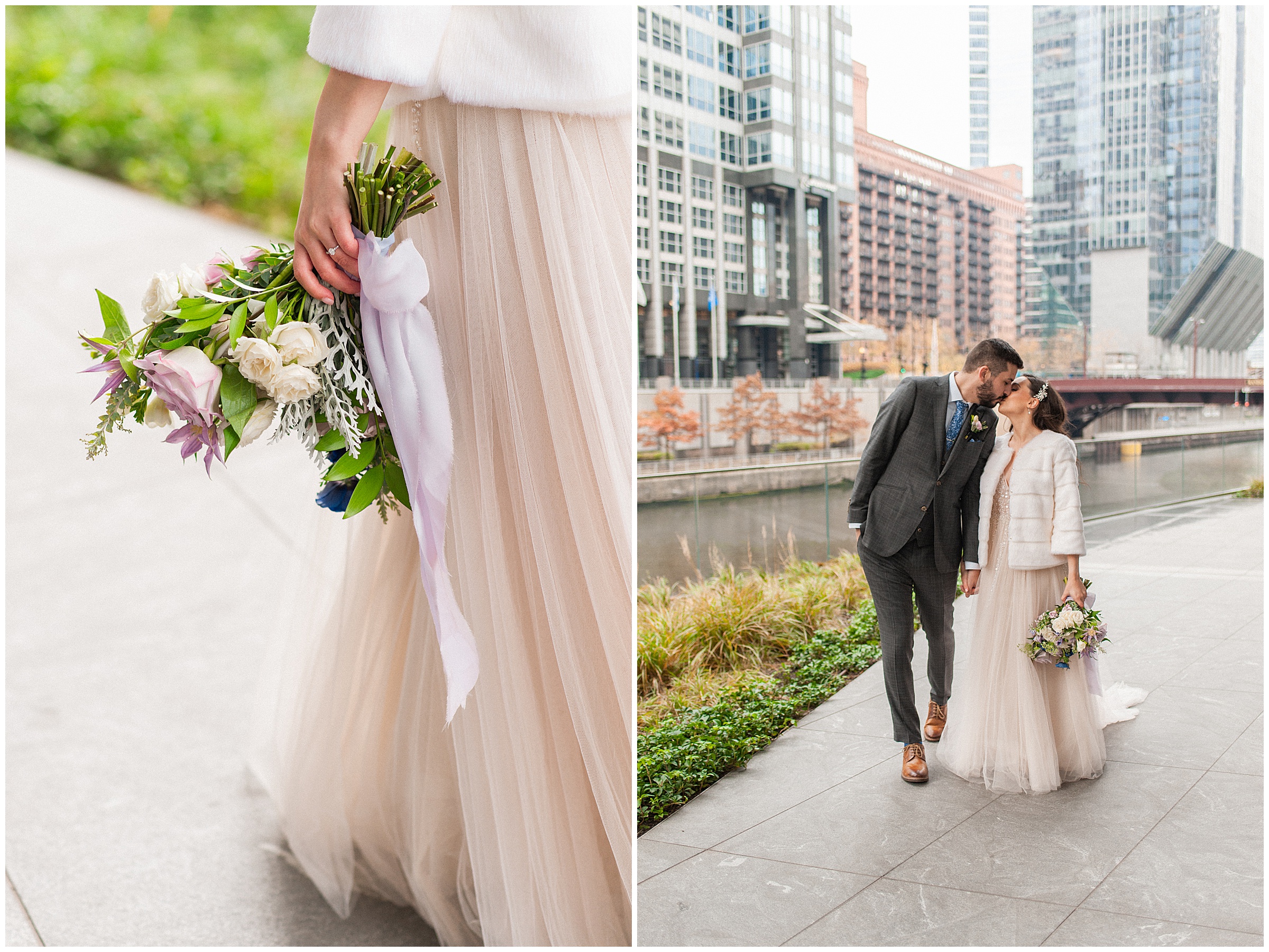 downtown chicago winter wedding